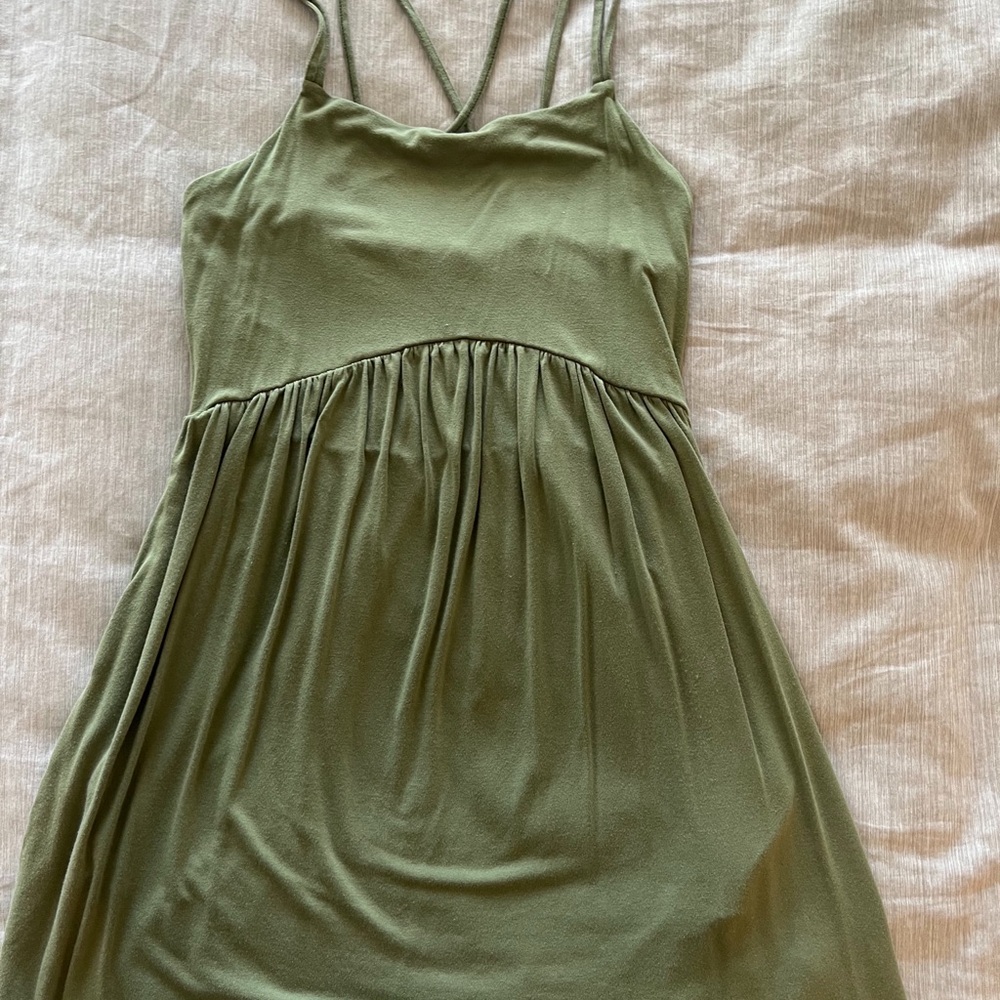 Old Navy Olive Green Strappy Dress